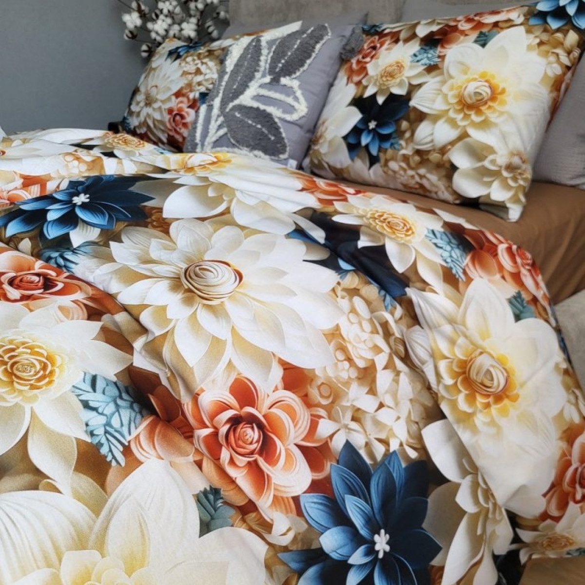 Постельное белье из турецкого хлопка cotton 5D Оранжерея в Leron - фото